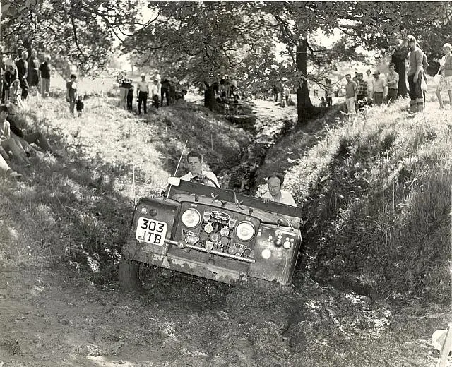 Series Land Rovers of the Midland Rover Owners Club at Eastnor in June 1975